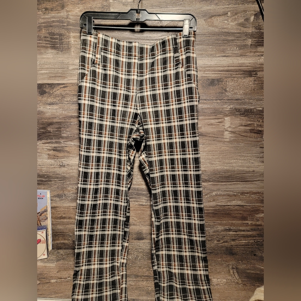 7th Ave Design Plaid Pants Sz 4
